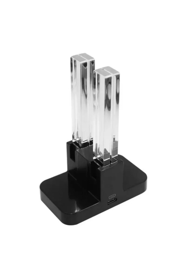 Black Controller Charger Dock Compatible with Switch/Switch OLED With Lamppost LED Indication Chargi