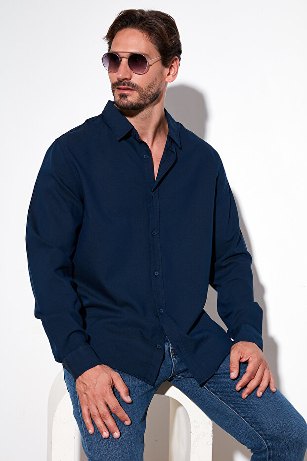 Stretch Cotton Regular Fit Shirt Men's Shirt Cf25W128861