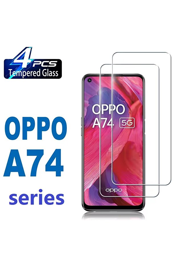 Tempered Glass 4Pcs For OPPO A74 5G 4Pcs Screen Protector Glass For A74 A74 5G Tempered Glass Film