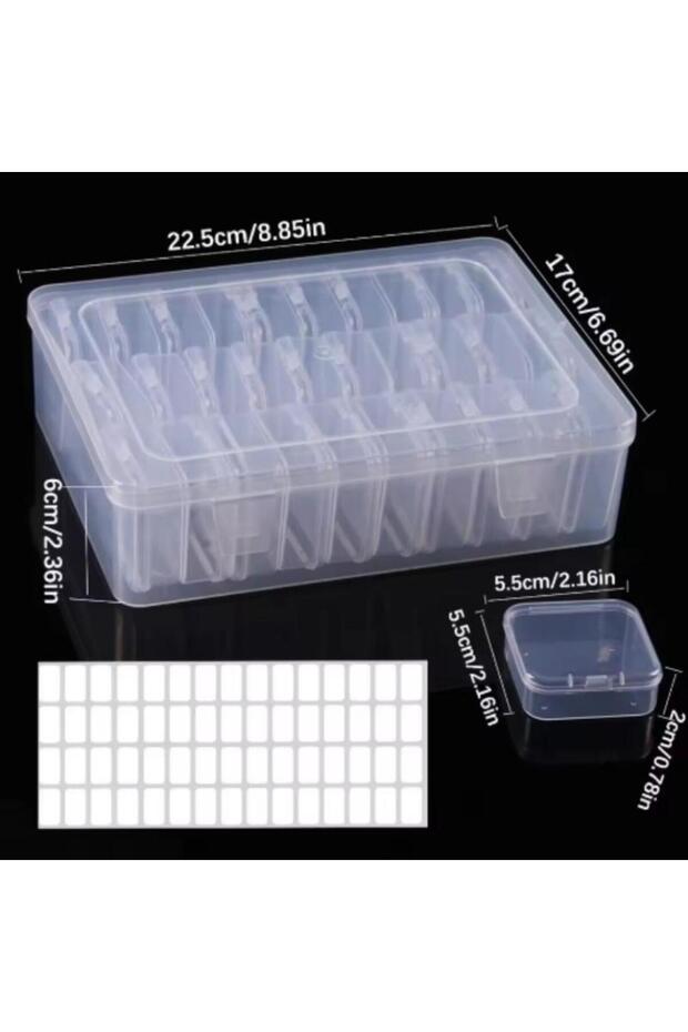 30G5.5H -TZ DIY Diamond Painting Embroidery Storage Box, Nail Jewelry Rhinestone Mosaic Storage Box,
