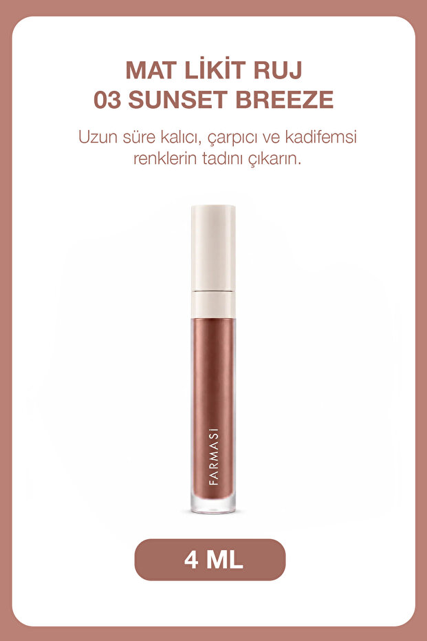 Matte Liquid Lipstick - 03 Sunset Breeze 4 ml8690131775162