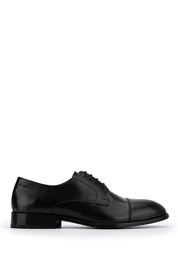 Men's Genuine Leather Black Analin Classic Shoes