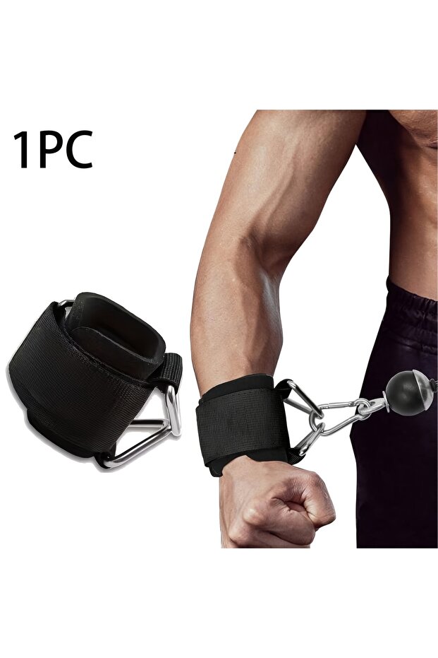 1Pcs 1 Pc Wrist Cuffs for Cable Machine, Adjustable Neoprene Padding, One Size Fit All, Fitness Wris