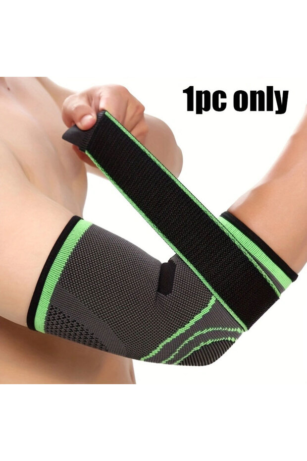 S green 1PC Elbow Brace for Tennis, Elbow Compression Sleeve, Tennis Elbow Brace for Women and Men,A
