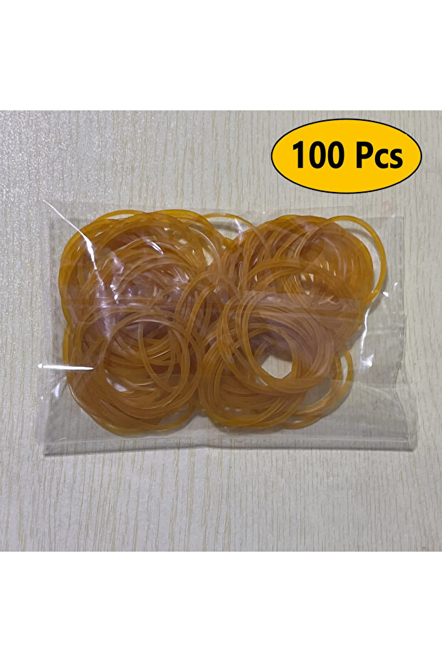100pcs High Elastic Yellow Band - Set of 100/300/666 Pieces, with a Diameter of 38 Millimeters, D..
