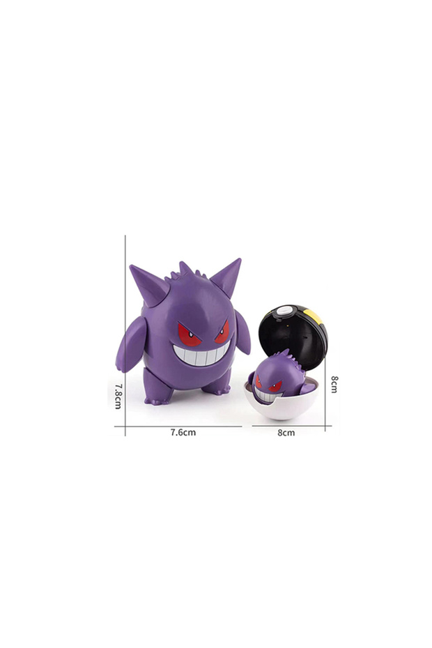 GENGAR Authentic Pokemon PokeballAction Figure MEWTWO GENGAR PIKACHU Mobile Handheld Model Ornament