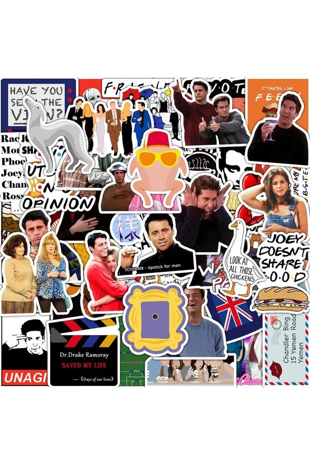 50PCS 10/30/50PCS Classic TV Show Friends Stickers Car Motorcycle Travel Luggage Guitar Fridge Lapto
