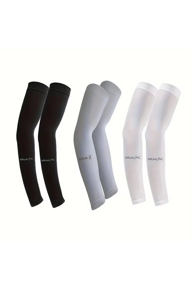One Size Mixed color Sports Arm Sleeves Breathable Stretch Fit Lightweight Compression Sleeve for Ru