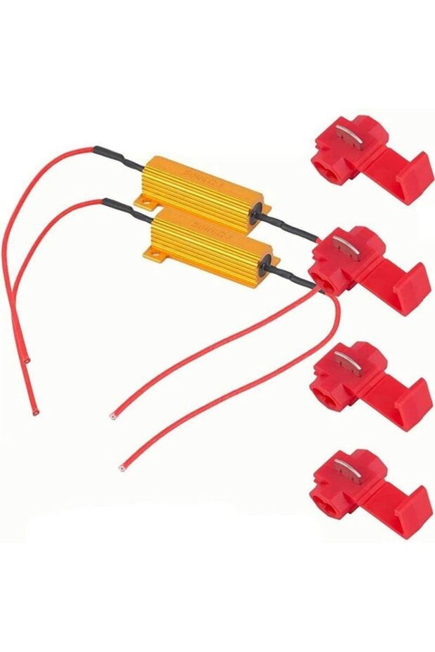 2 PCS 2Pcs Load Resistor 50W 6RJ 6ohm LED Decoder FIX Hyper Flash Turn Signal Blinker