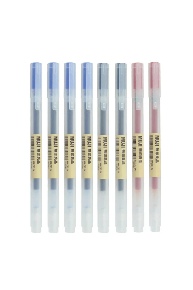 0.5mm 4blue 2black 2red 6/8Pcs/Set MUJIs Gel Pen Black/Red/Blue 0.38/0.5mm Ink Japan Color Pen Offic