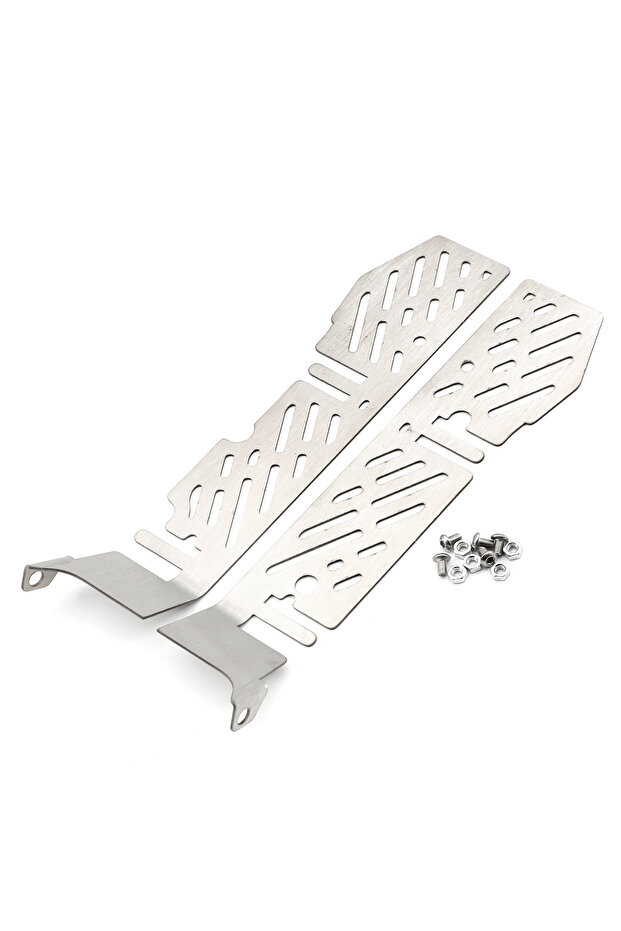 2pcs 1/10 RC Crawler TRX - 4 Upgrade! Heavy - Duty Stainless Steel Chassis Armor Protection Anti - S