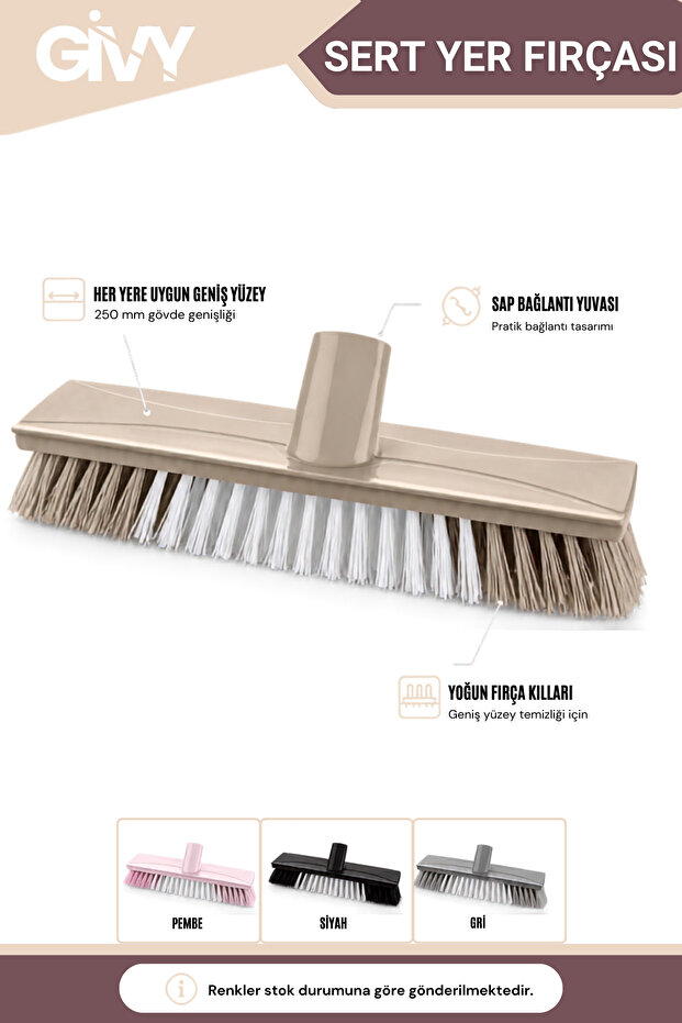 Tp-503 Hard Floor Brush 25 cm | Sap Attachable Brush Carpet Washing and Floor Brush