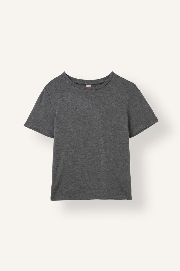 Flexible Fabric Basic Short Sleeve T-Shirt G0006Ax26Sm