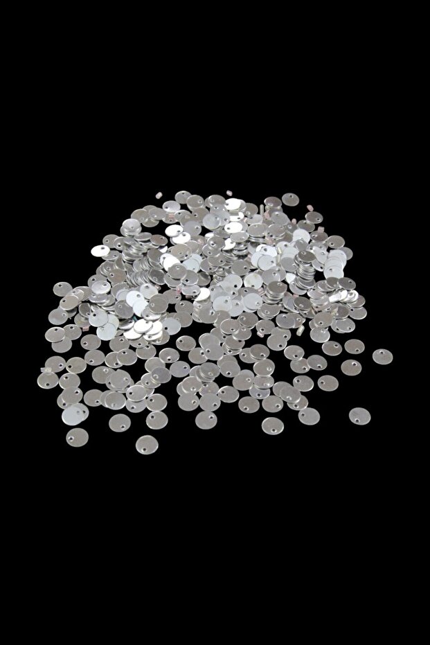 Silver Sequins with 8mm Side Hole (30 Gr 175 Pieces)