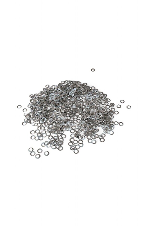 Ring Silver Brass 7X1,5 mm Flake Sequin (20 Gr 210 Pieces)