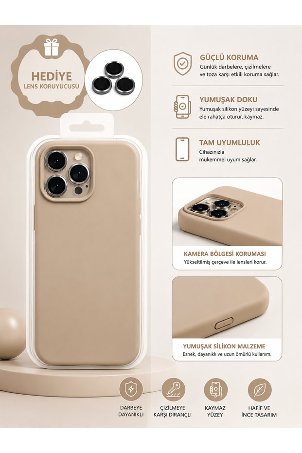 iPhone 16E (6.1 Inch) Compatible Velvet Inside, Stain-Resistant Outside Premium Launch Case with Special Box