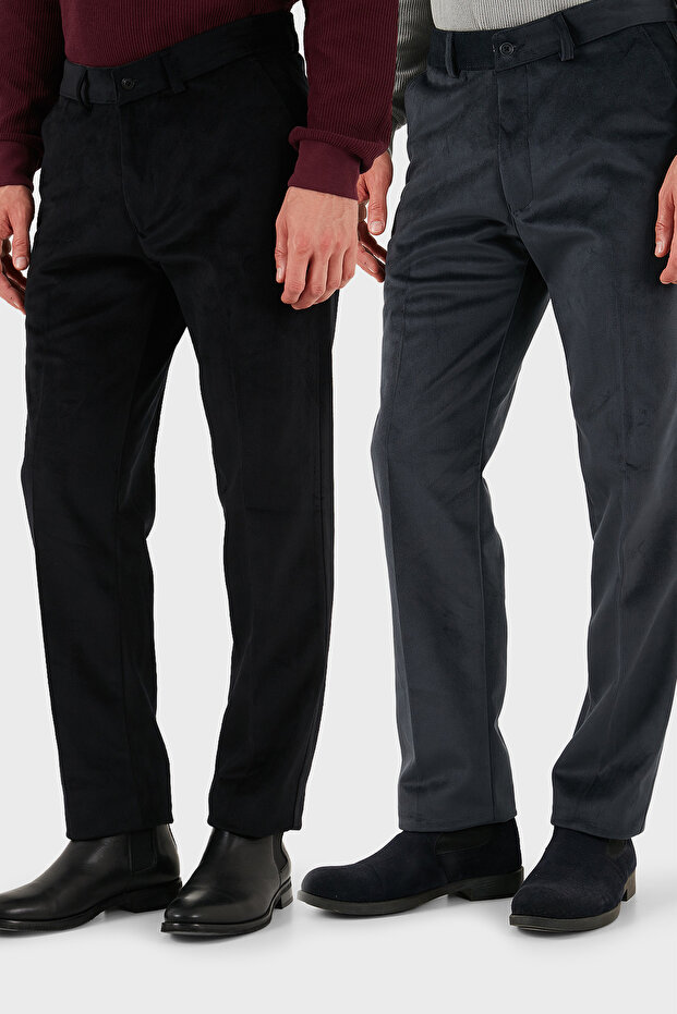 Normal Bel Regular Fit Straight Leg 2-Pack Velvet Trousers Men's Velvet Pants 645Merlins2