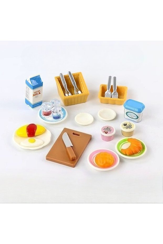 04 1:12 Dollhouse Miniature Furniture DIY Toy Set Forest Family Boys Girls Pretend Play Furniture To