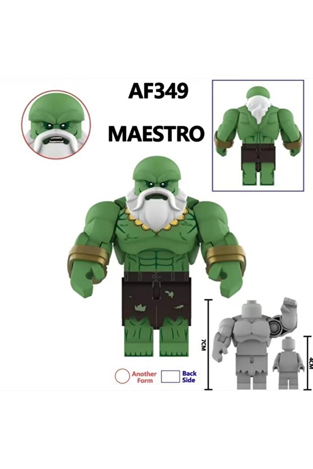 AF349 Giant Marvel superhero building block toy, classic collectible assembly puzzle toy, gift for b