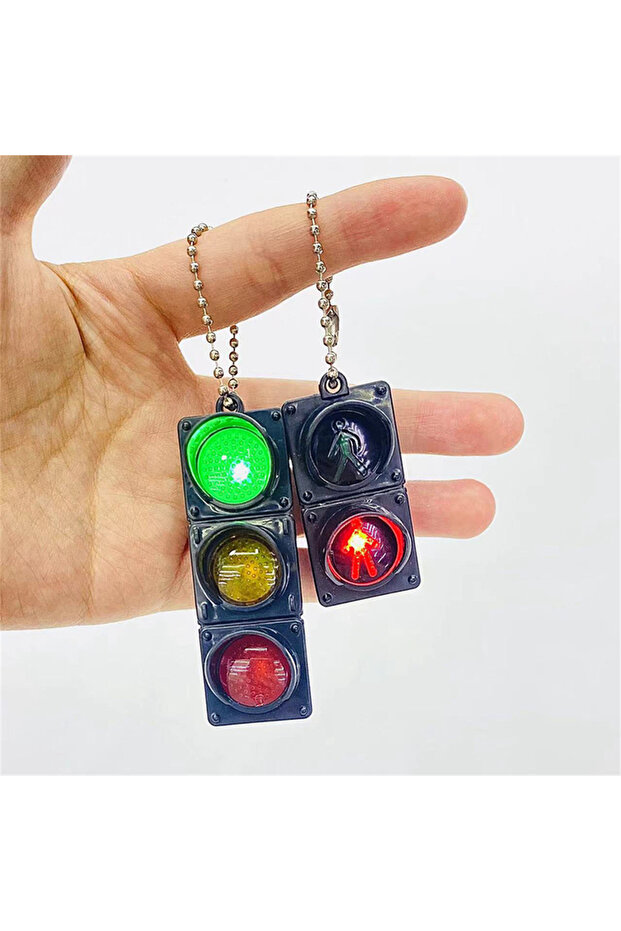 6 cm 2PCS Good Looking Doll House Simulation Traffic Light Model Decoration Children Play House Toy