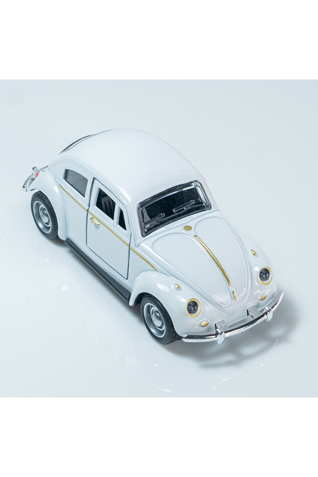 SL1126-W 1: 36 Classic Beetle Alloy Car Mini Double Door Die Casting Model Color Retro Old Master Ve