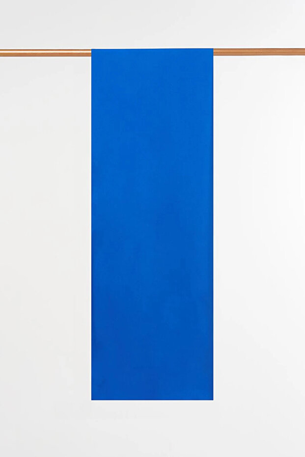 Basic Silk Cotton Blended Shawl Cobalt Blue