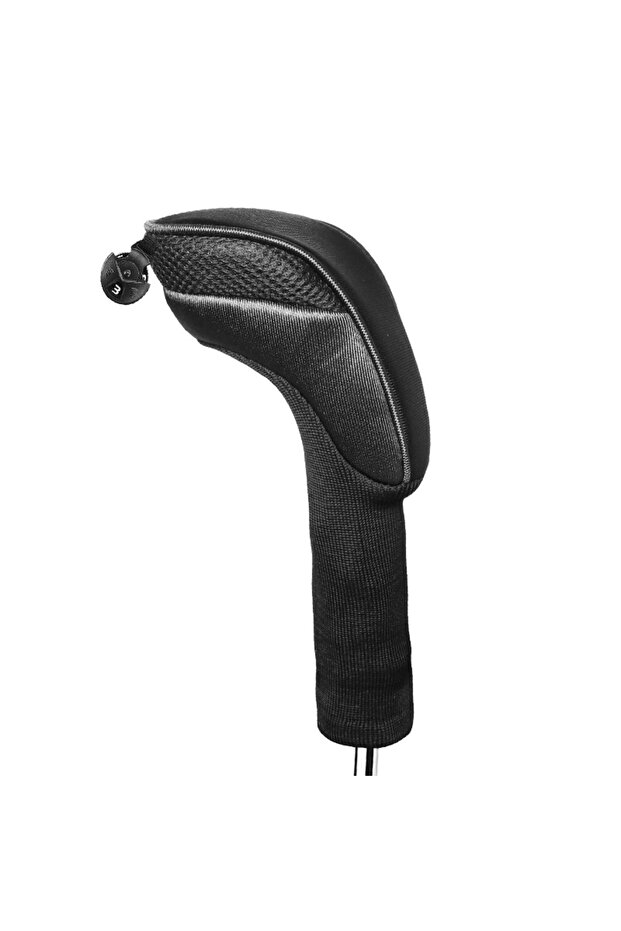 Black Fairway 1pc 1 Pack Golf Club Head Covers for Woods Hybrids Long Neck Golf Clubs Headcovers wit