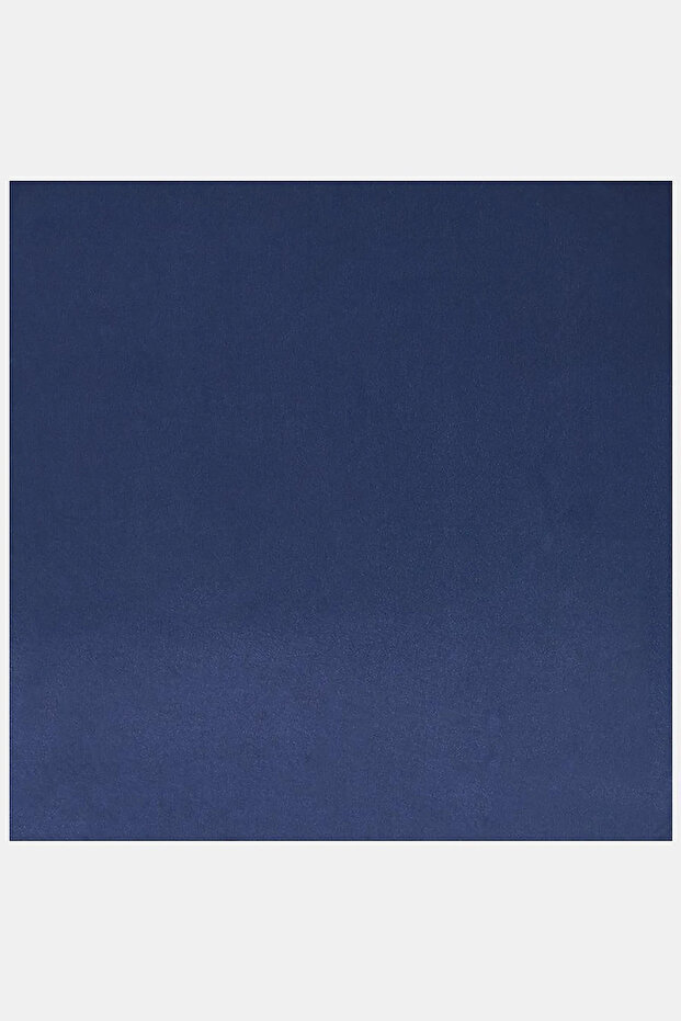 Silvery Plain Scarf Navy Blue