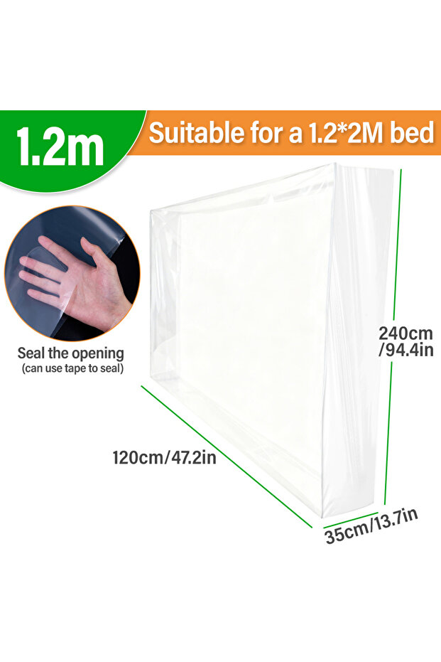 120X240X35cm Mattress Packaging Bag Plastic Film Bag Pe Oversized Plastic Bag Dust-Proof And Moistur