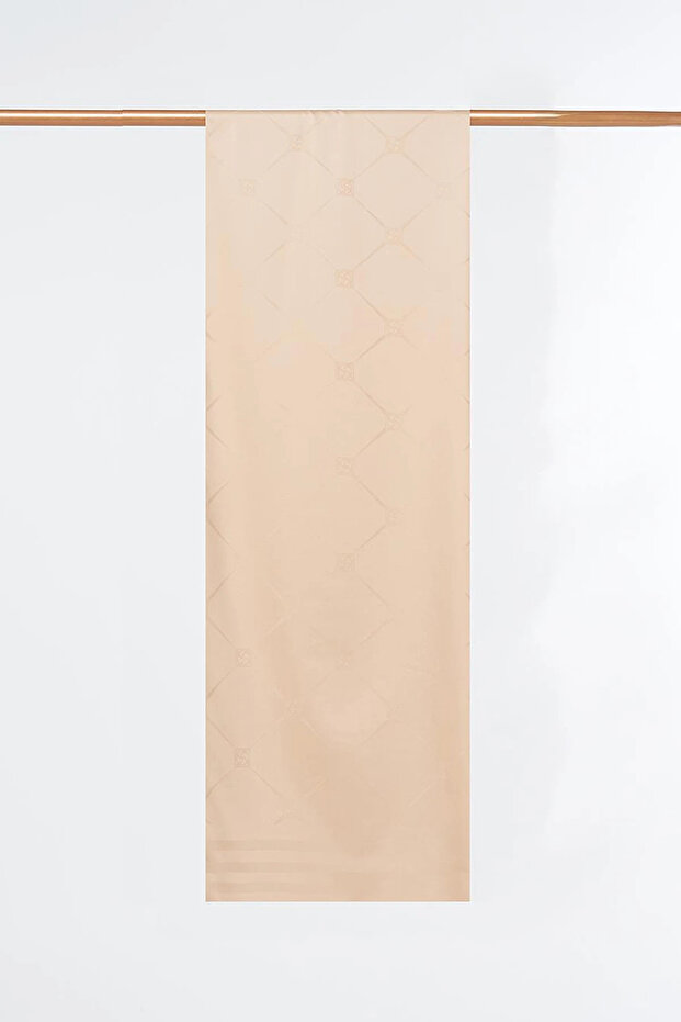 Baklava Pattern Silk Shawl Beige