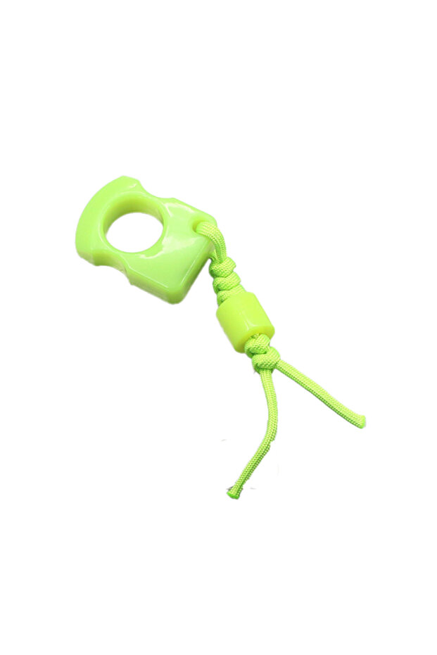 green 1Pc Outdoor Car Survival EDC Tool Protect Knuckles Luminous Ring Bage Pendant Keychain Hand De