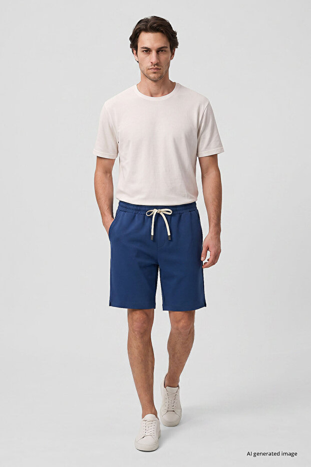 شورت رجالي من Parlament Standard Fit Basic بجيب خلفي - 81314
