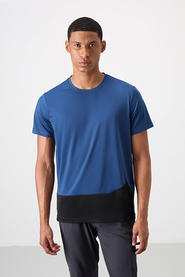 Parliament Breathable Textured Slim Flexible Standard Fit Men's Performance T-Shirt - 88383