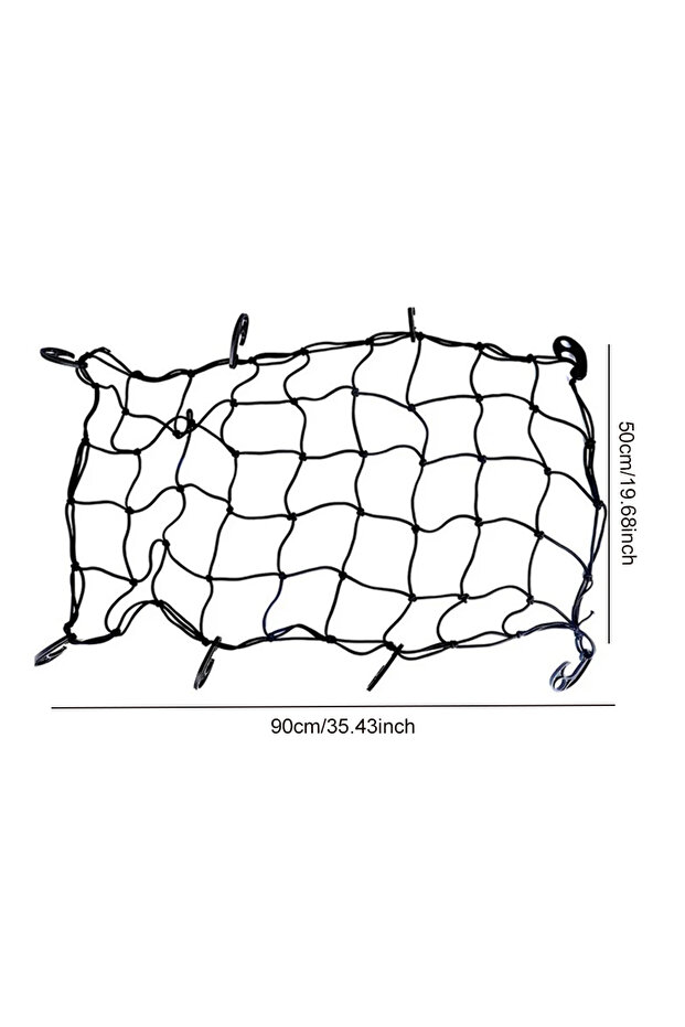 50X90CM 50X90CM Elastic Cover Net with 8 Clip Outdoor Trolley Camping Wagon Luggage Net Elasticity R