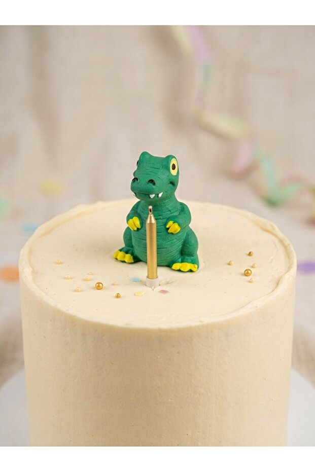Handmade Dinosaur Figured Cake Decoration / Birthday Decoration / Cake Decor - 1 Piece