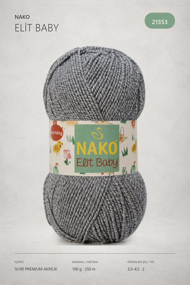 Elit Baby Non-Pilling Baby Hand Knitting Yarn 21353