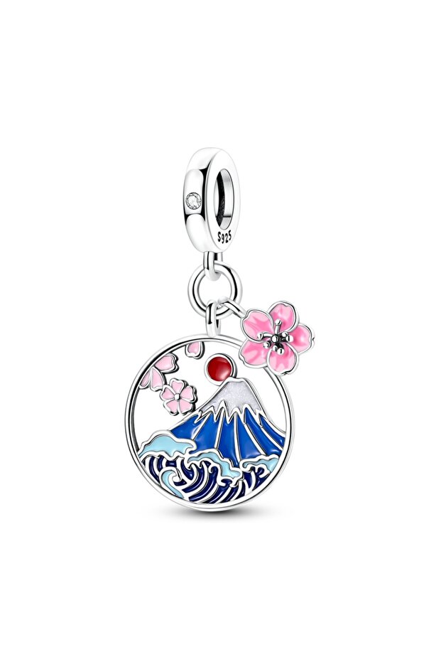 KTC1933-5 Pink Charms Original 925 Sterling Silver Heart Perfume Dreamcatcher Charms Beads Pendants