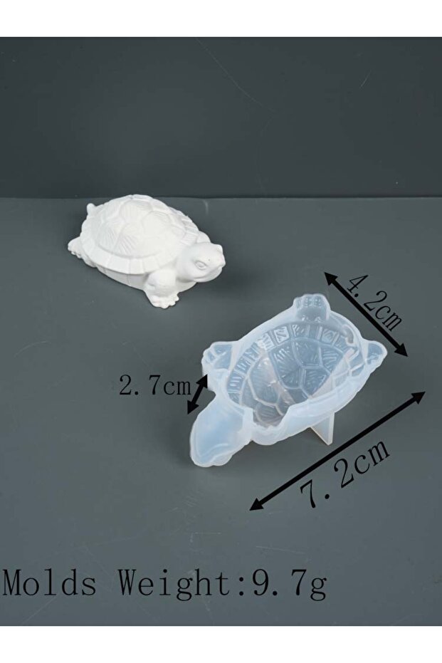 small Stereo Turtle Silicone Candle Mold DIY Handmade Animal Shape Aromath Soap Plaster Resin Craft