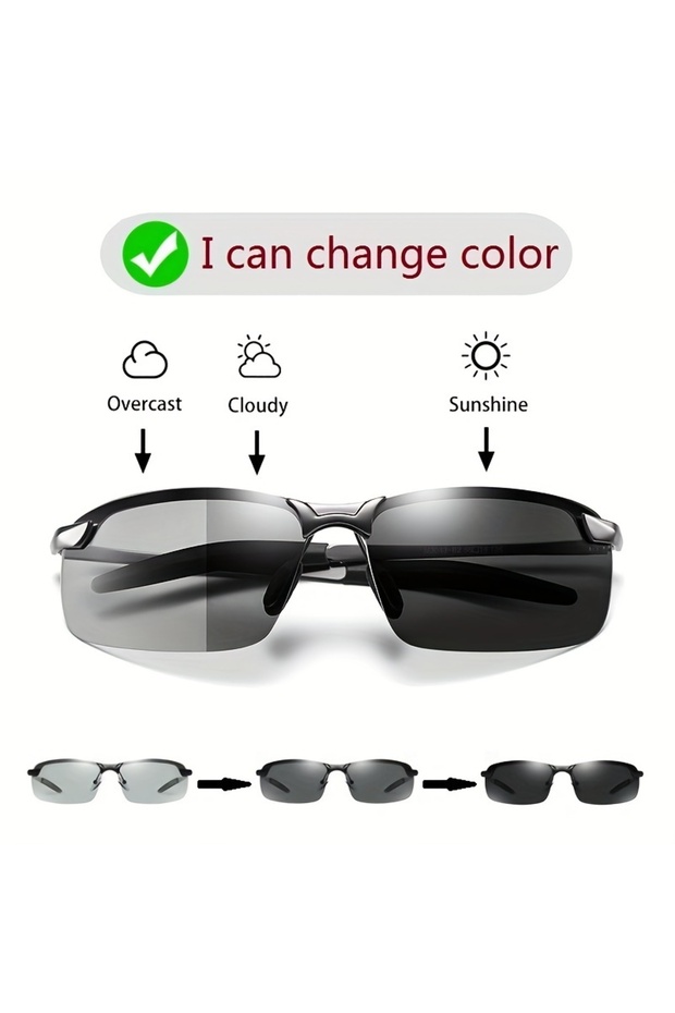 Black Gray 1 Pair of Night Vision Goggles Color Changing Lenses Ideal Perfect Gift