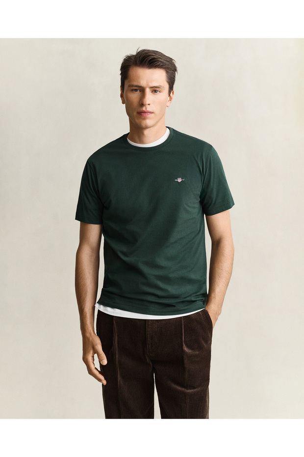 Men's Green Regular Fit T-Shirt