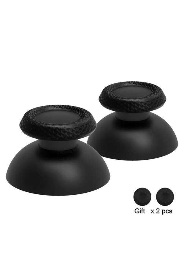 Black DATA FROG Replacement Thumbsticks for PS5 Controller, 3D Joystick Caps Analog Stick Buttons Ac