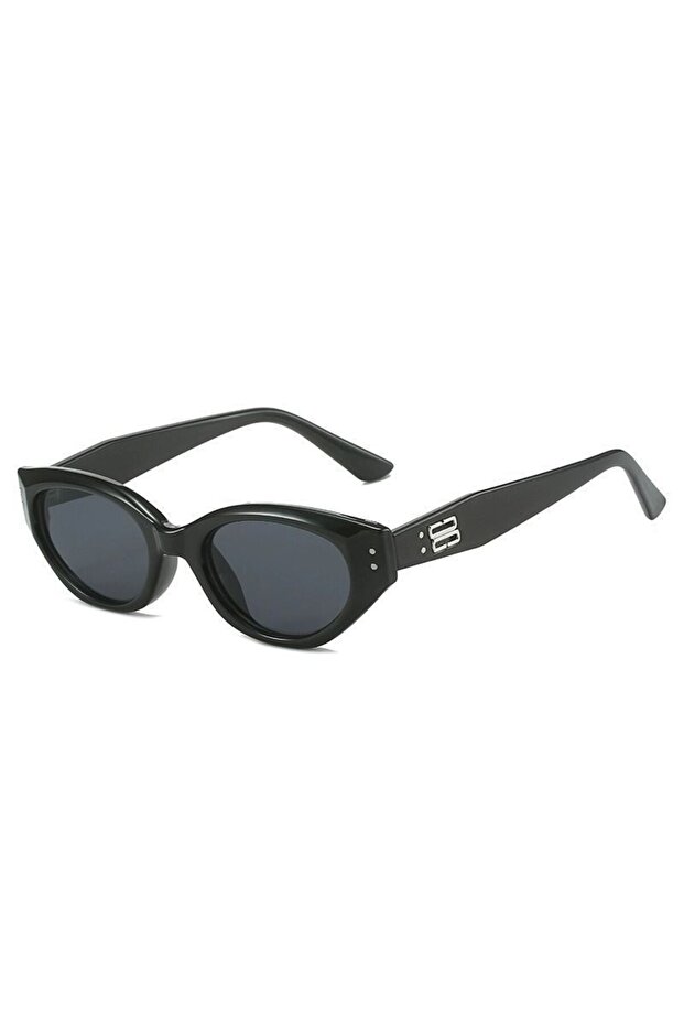 Black New Cat Eye Decorative Glasses Universal Fashionable Glasses Lightweight Frame Suitable for Gi