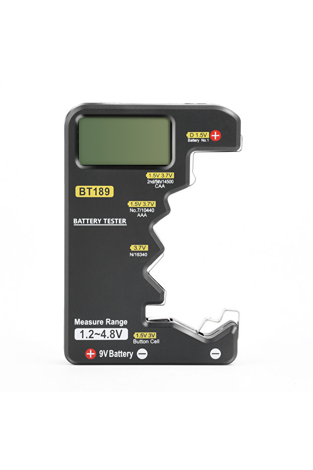 cartoon-black BT189 BT189 Ultra-small Battery Tester 9V AAAAA Button Cell Universal Household LCD Di