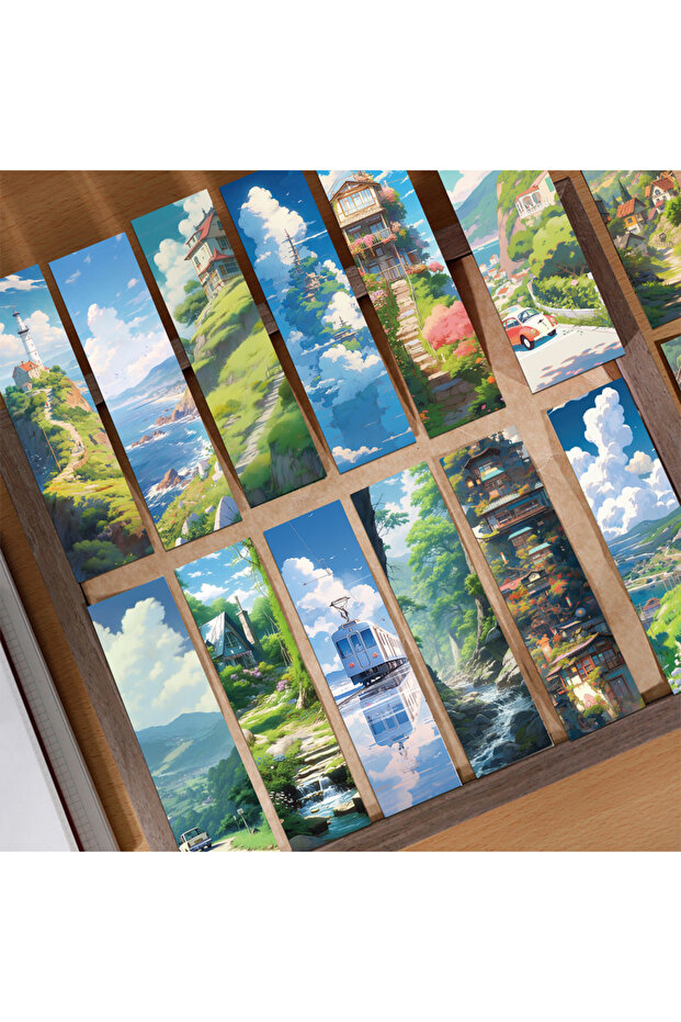 30pcs 30pcs Manga Style Bookmark Reading Pages Books Annotated School Stationary Supplies DIY Aesthe