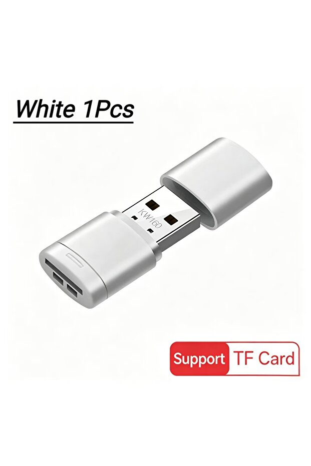 White2.0 1Pcs USB2.0 Mini Micro SD Card High Speed Memory Card Reader With TF Card Slot Max Compatib