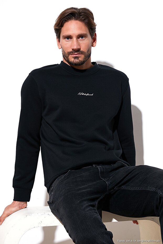 Cotton Regular Fit Crew Neck Sweat Men's Sweat 59050121