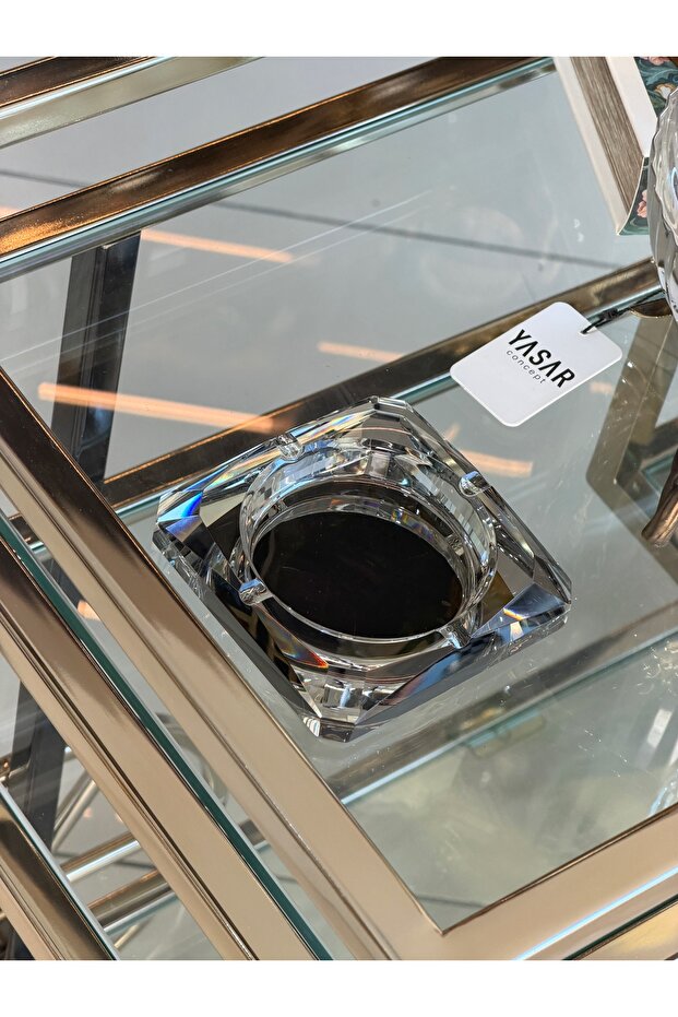 Havana Crystal Ash Tray Ashtray Smoked