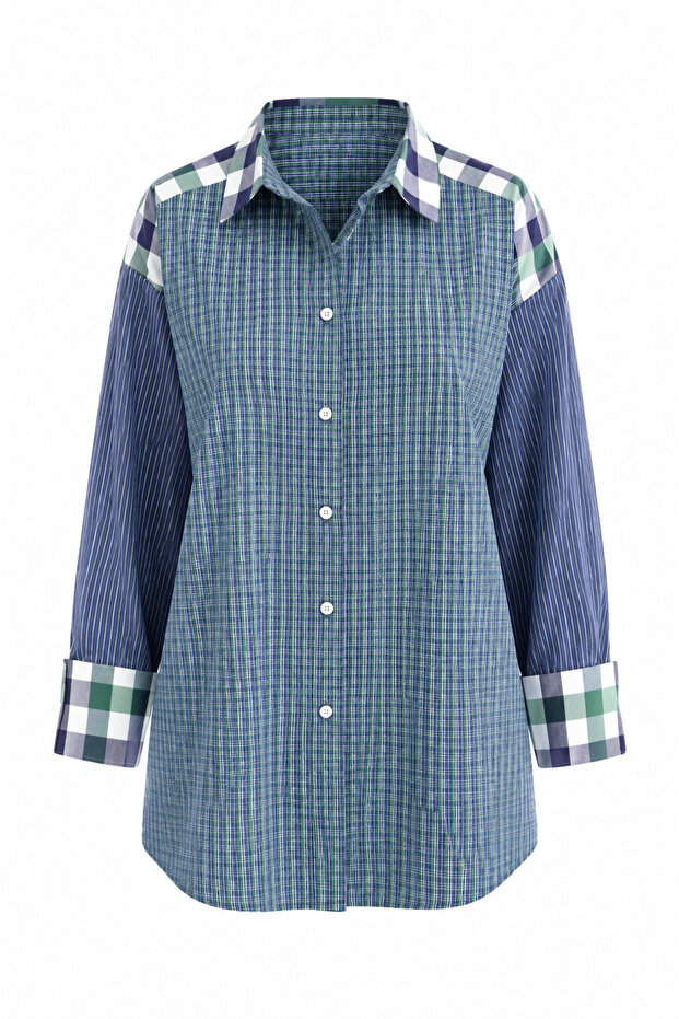 Green Mix Checkered Shirt