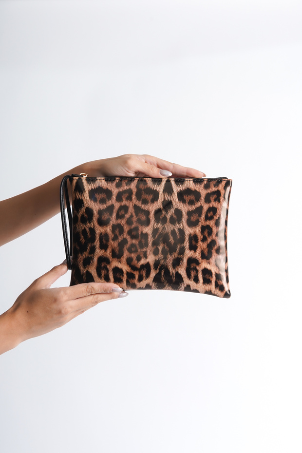 Paris Patent Leather Leopard Mini Bag