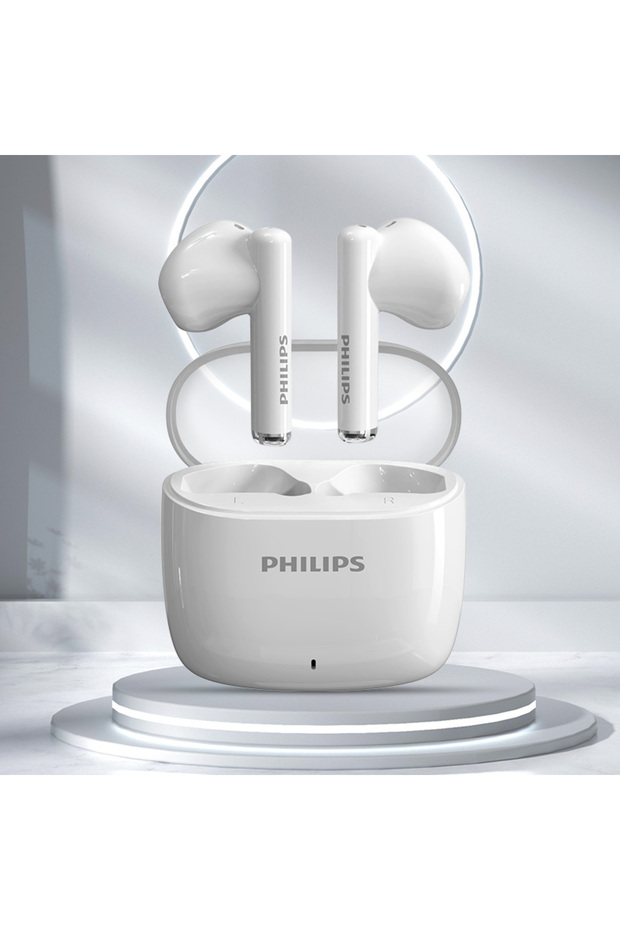 Philips White PHILIPS TAT2420 Semi-in-ear Wireless Bluetooth Earphones HIFI Sound Quality Call Noise